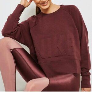 Nike Dri Fit Versa Embossed Crewneck Training Sweatshirt